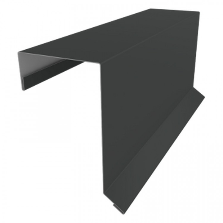 Планка торцевая кровельная фальц 65х97 0,5 PurPro Matt 275 RAL 7016 антрацитово-серый (2м) Планка торцевая кровельная фальц 65х97 0,5 PurPro Matt 275 RAL 7016 антрацитово-серый (2м)