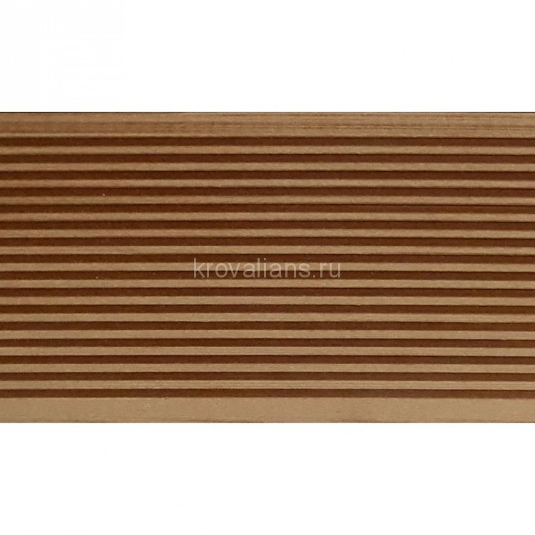 Террасная доска из ДПК Darvolex шовная (Богария) 23,5 * 145 (150) * 4000 мм Коричневый