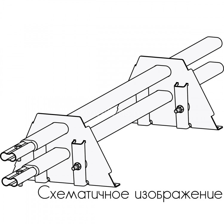 Снегозадержатель ROOFsystems PRESTIGE ZN 45*25 (овал), 3м Фальц-америка (1,5") цинк