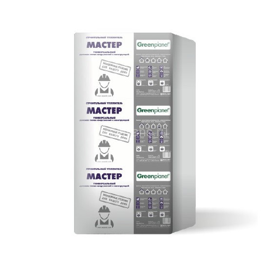 Green Planet Мастер  600х1000х100 3шт/упак. 1.8м2 0.18м3