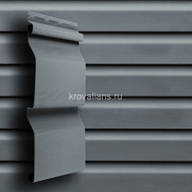 GrandLine Сайдинг Amerika D4 "Корабельный брус" Slim панель 3,0 х 0,203, 22шт/уп., Графит