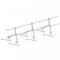 Ограждение ROOFsystems PRESTIGE ZN H-600/3,0м 2 трубы Натур RAL3005