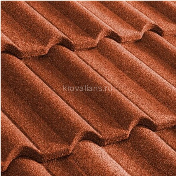 Композитная черепица Metrotile (Метротайл) Gallo (Коралл) /лист/