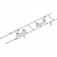 Лестница кровельная ROOFsystems PRESTIGE ZN600 1,8м NEXT Фальц RAL 9005