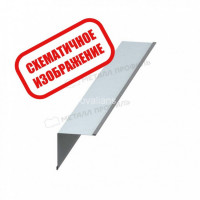 МеталлПрофиль Планка угла внутреннего 75х75х3000 (ECOSTEEL-01-Кирпич-0.5)