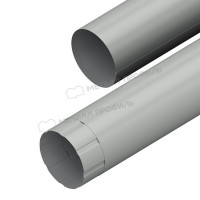 Труба водосточная МЕТАЛЛ ПРОФИЛЬ ПРОЕКТ D150х1000 Ral 9003