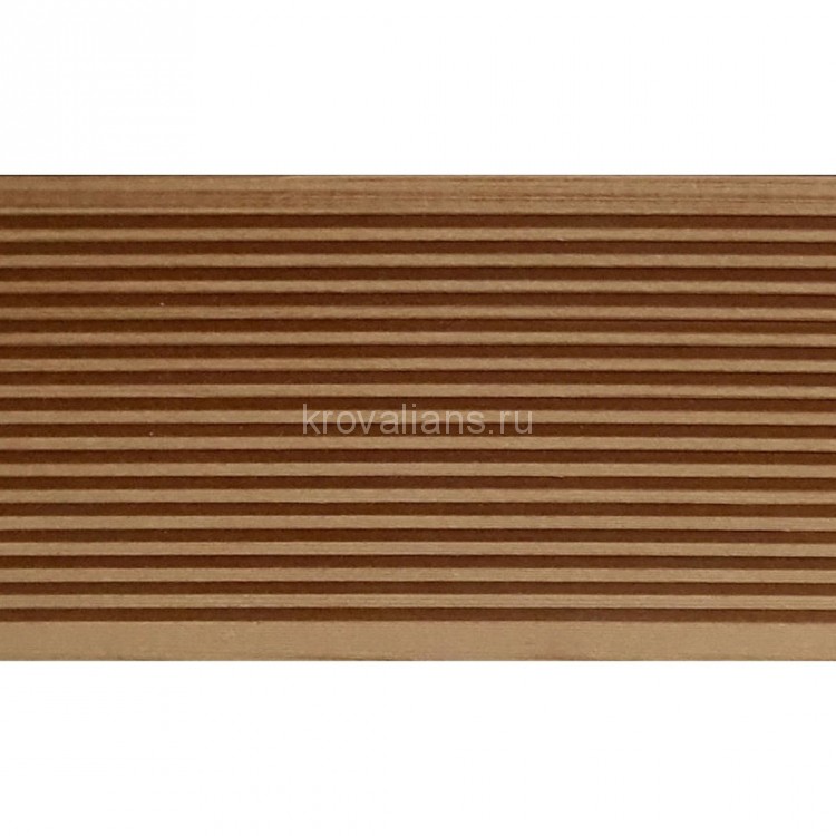 Террасная доска из ДПК Darvolex шовная (Богария) 23,5 * 145 (150) * 6000 мм Коричневый
