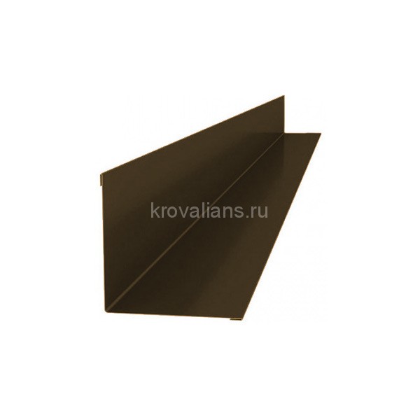 Планка угловая для примыкания к стене RUUKKI (Руукки) 2м Polyestr 0,5 мм (RR32) /1 шт/