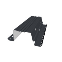 Вентилируемый прогон опорный фальц 0,45 PE RAL 7024 мокрый асфальт (0,5м)