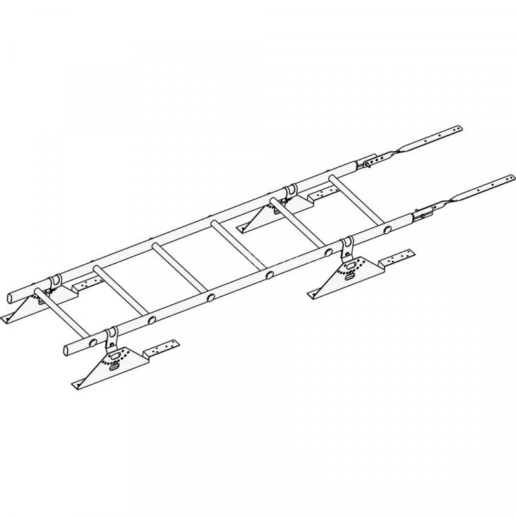 Лестница кровельная ROOFsystems PRESTIGE ZN400 1,2м Композит RAL 3005