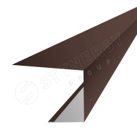 Планка завершающая фасадная 3000 Фальц Stynergy (CORUNDUM50Matt-RAL8017-0.50
