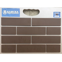 Термопанель АЛЯСКА Natural braun (1,140х0,596х60мм) 0,65м2 60шт/палл