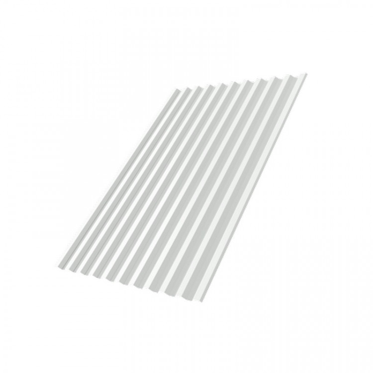 Профнастил Обнинск С21R 0,45 PE RAL 9003 сигнальный белый