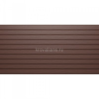 Сайдинг Aquasystem (Аквасистем) Скандинавская доска узкая двойная ПЭ (Zn275) RAL 8017 /1 шт/