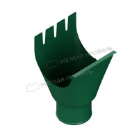Воронка выпускная МЕТАЛЛ ПРОФИЛЬ Foramina 150/100 RAL  6005, зеленый