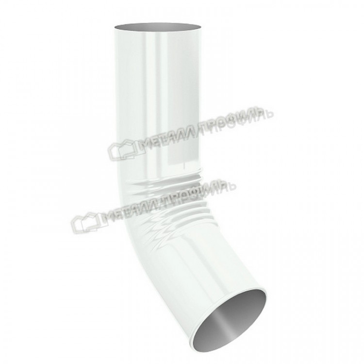 Колено сливное МЕТАЛЛ ПРОФИЛЬ ПРОЕКТ D150 Ral 9003 Колено сливное МЕТАЛЛ ПРОФИЛЬ ПРОЕКТ D150 Ral 9003