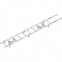 Лестница кровельная ROOFsystems PRESTIGE ZN600 3м NEXT Фальц RAL 7024