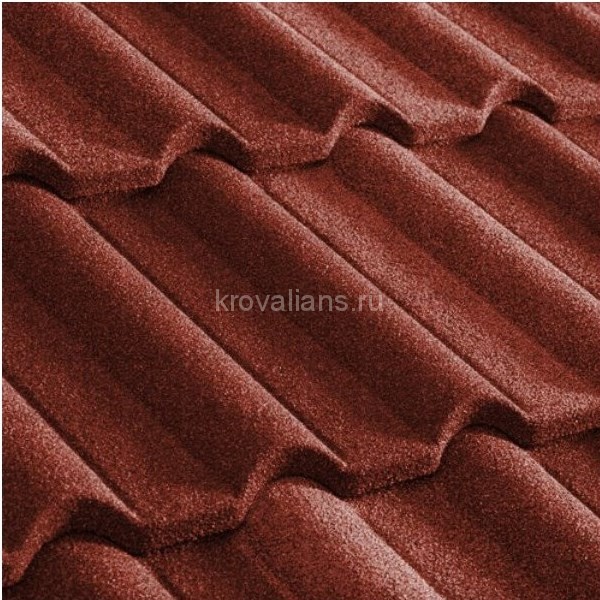 Композитная черепица Metrotile (Метротайл) Gallo (Красный) /лист/