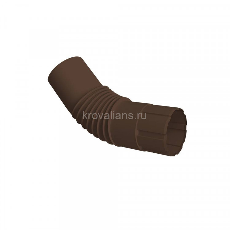Vortex Mix 130/90 Колено стока круглое Ø90 PE RAL 8017 шоколад