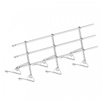 Ограждение ROOFsystems PRESTIGE ZN H-900/3,0м 3 трубы Натур RAL3005