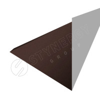 Планка для верхнего примыкания к трубе 2000 Фальц Stynergy (GRAPHITE45-8017-0.45)