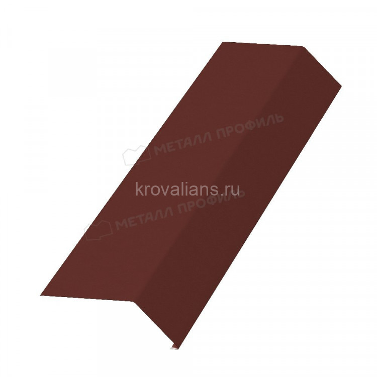 МеталлПрофиль Планка карнизная 100х69х2000 (Полиэстер-01-3009-0.45) /1 шт/