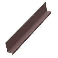 Планка примыкания бокового AQUACLICK 145х70х25х10х2000 PU Matt Rooftop Кашемир 0,5 мм Zn275 RR32