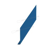 МеталлПрофиль Планка карнизного свеса 250х50х2000 (Полиэстер-01-5015-0.45) /1 шт/